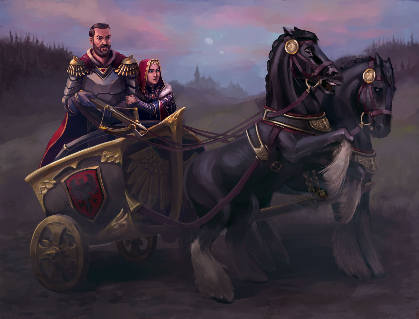 Ilustracja krainy Normanowie, Potomkowie Nordów z uniwersum Allrealm