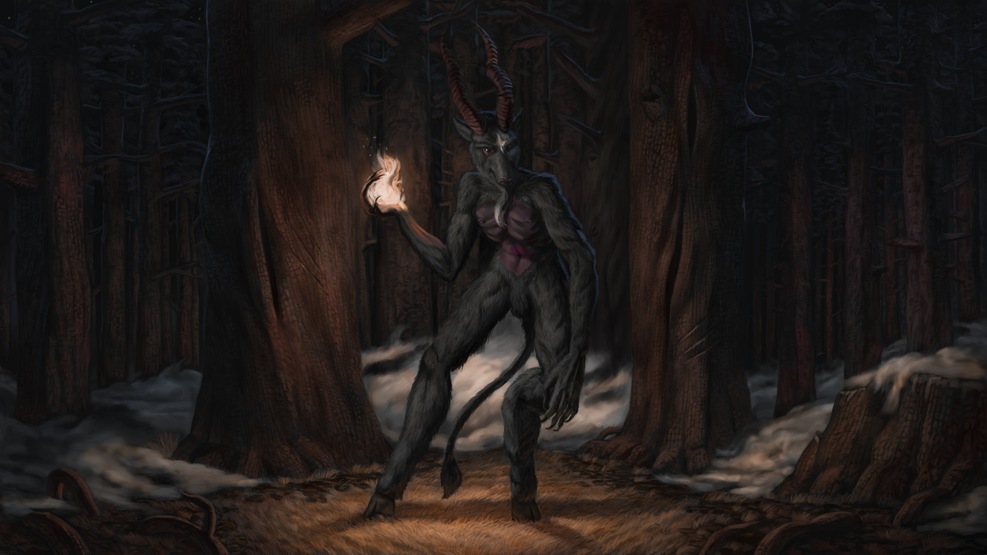 Ilustracja krainy Chochlik z uniwersum Allrealm