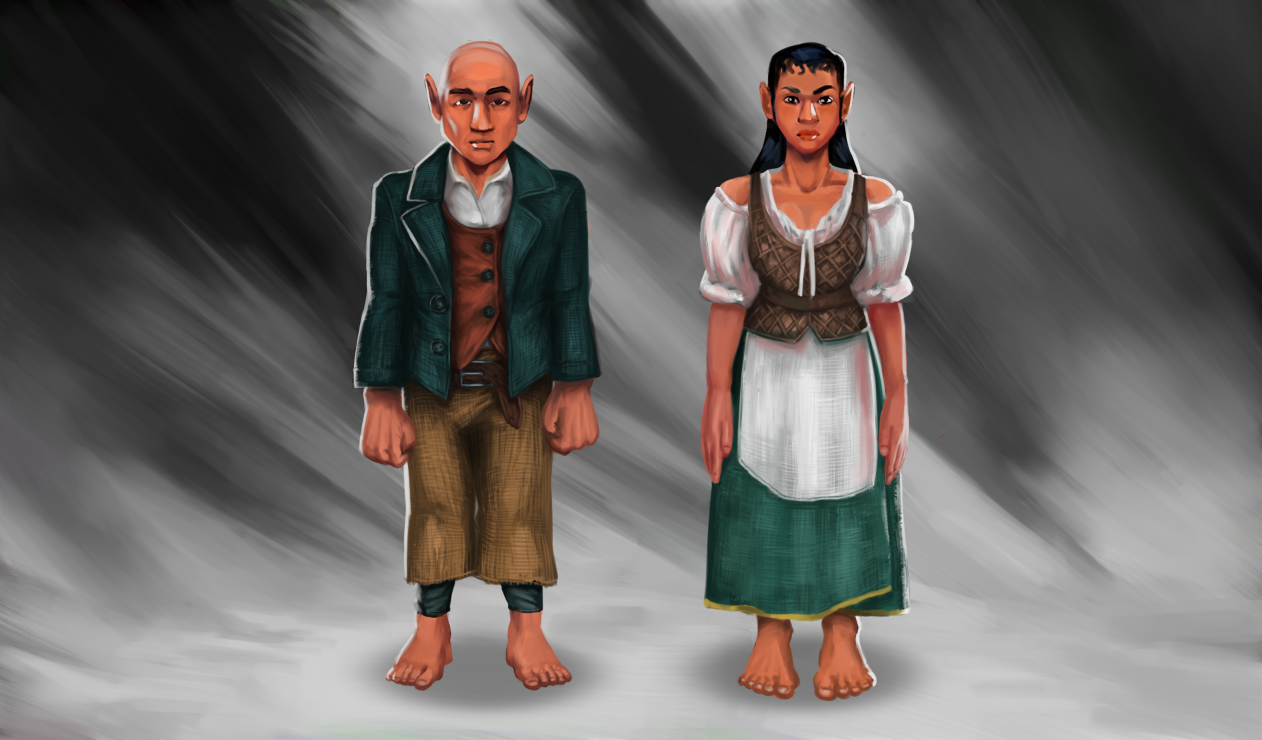 Ilustracja krainy Gnomy, Geniusze Angvalionu z uniwersum Allrealm