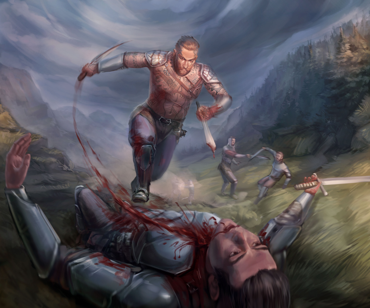 Ilustracja krainy Vuldarowie z uniwersum Allrealm