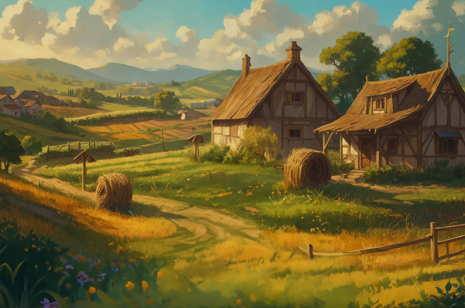 Ilustracja krainy Księstwo Casterville z uniwersum Allrealm