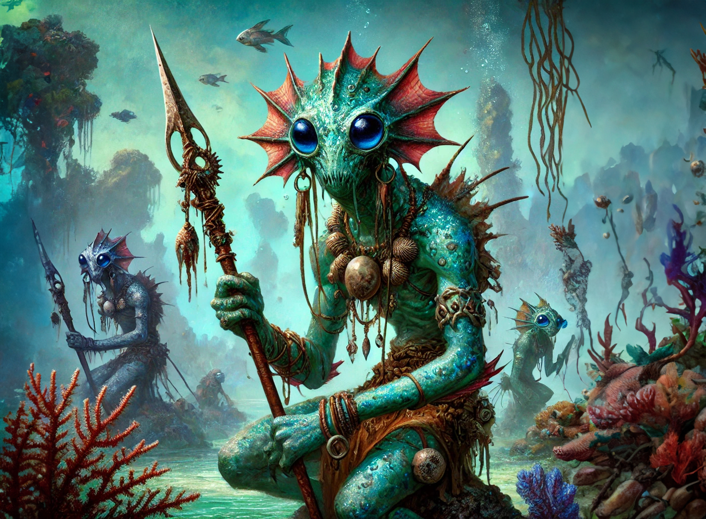 Ilustracja krainy Pławuny z uniwersum Allrealm