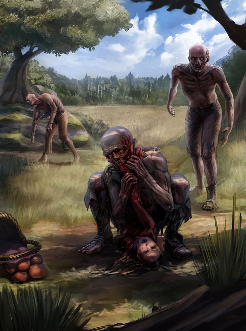 Ilustracja krainy Krwawica z uniwersum Allrealm