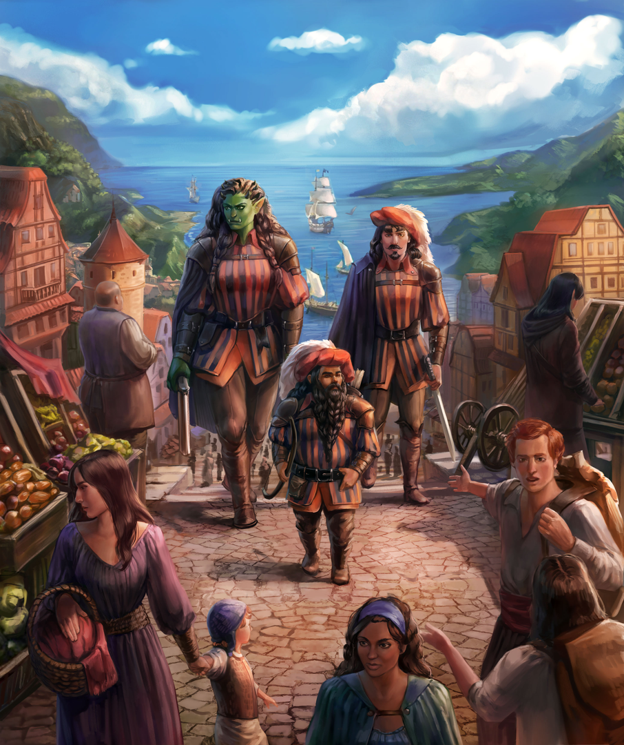 Ilustracja krainy Thrunri Stuoki z uniwersum Allrealm