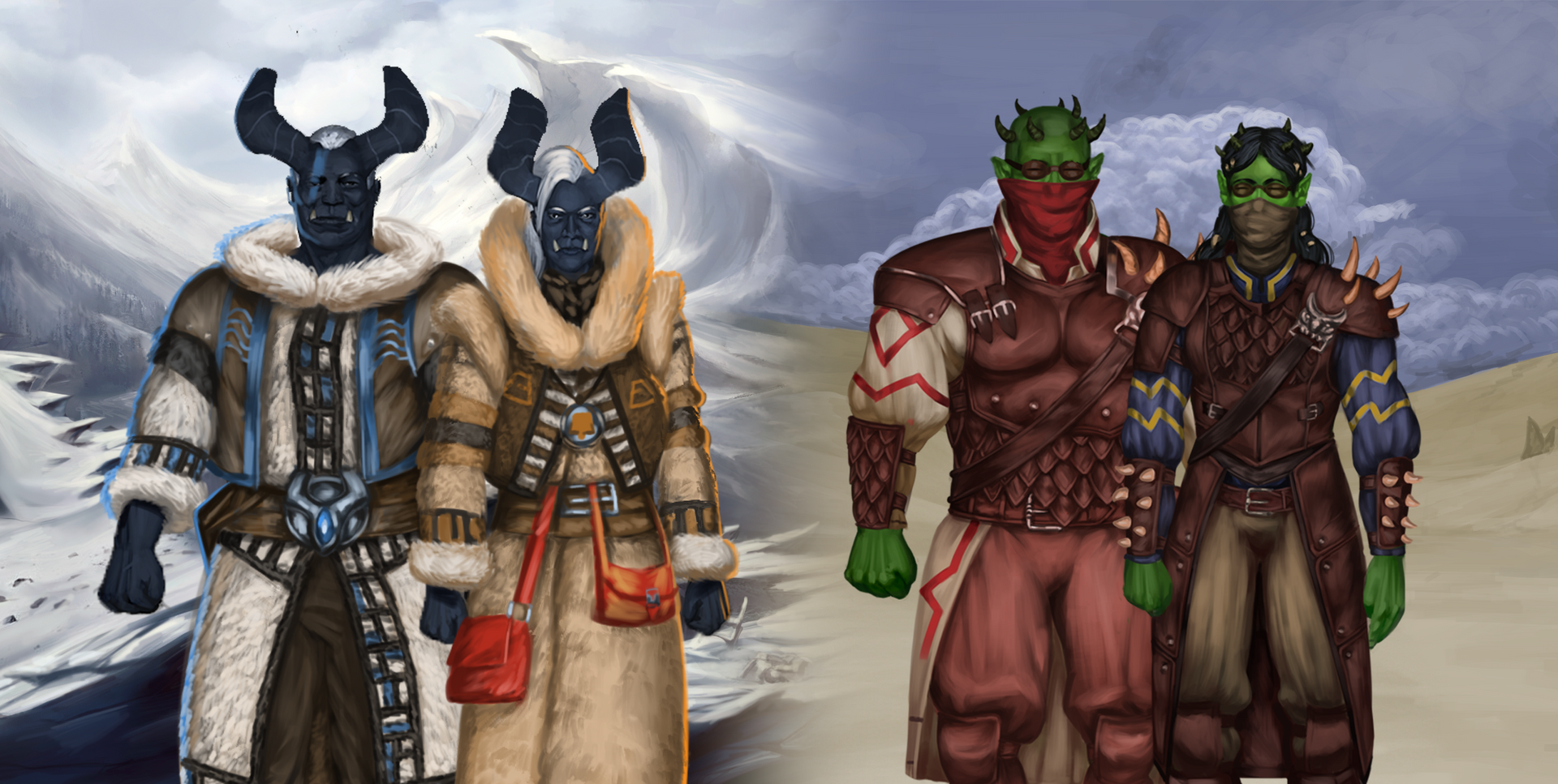 Ilustracja krainy Eordiren z uniwersum Allrealm