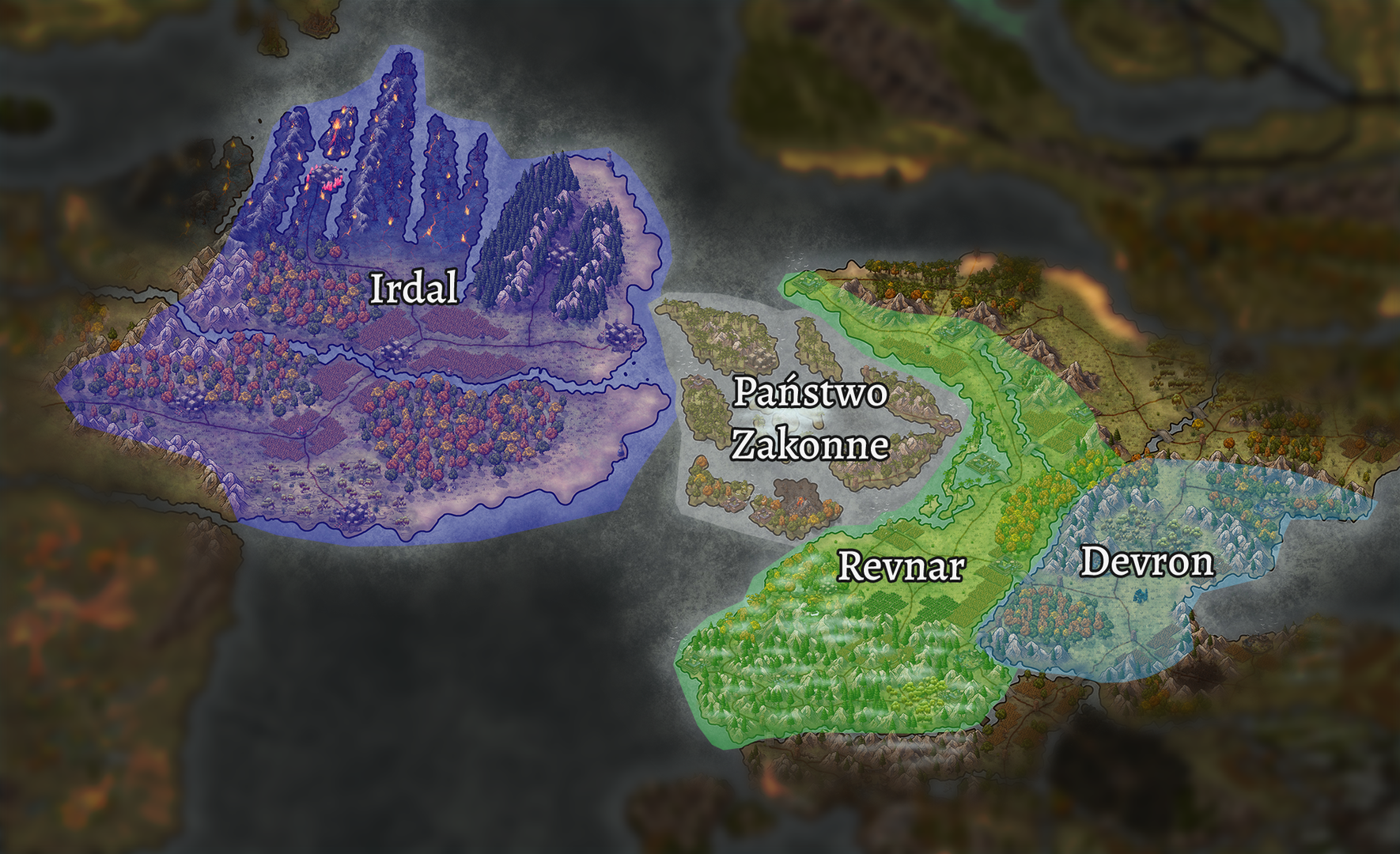 Mapa Państw Gregoriańskich
