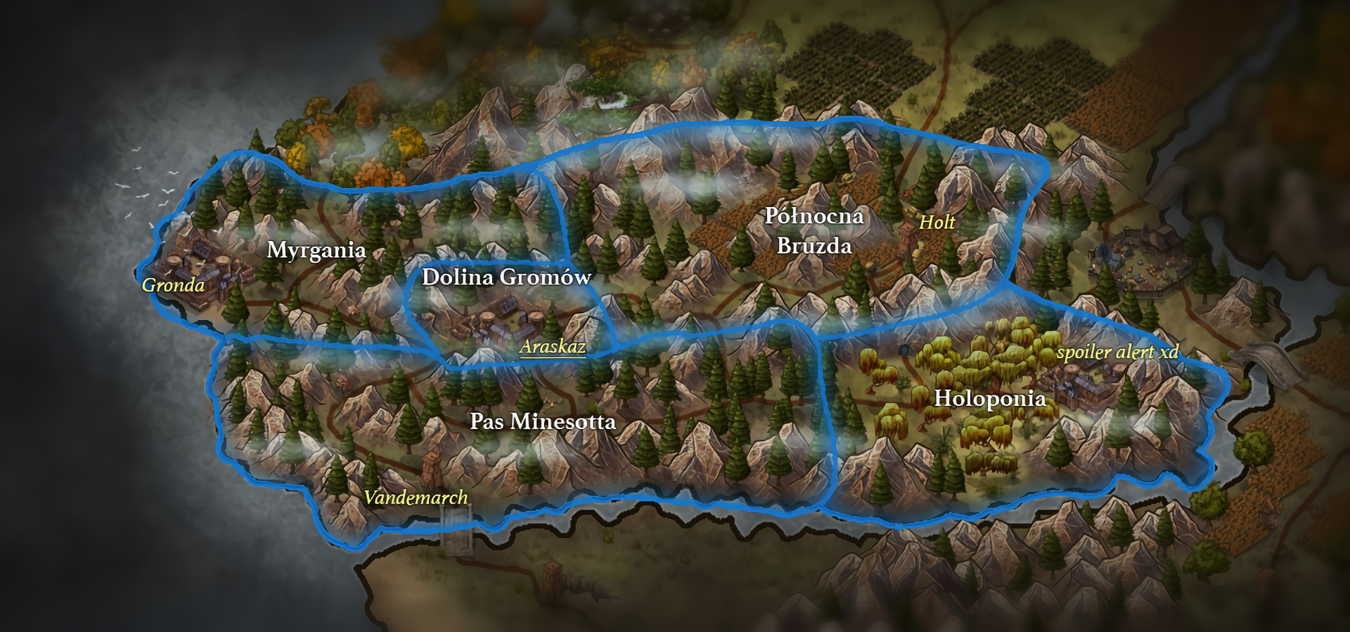 Mapa Międzygórza